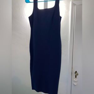 A line open back dress